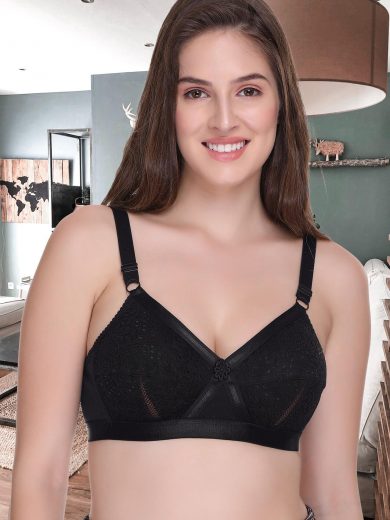 Buy SENSITRA Women's Full Cup Everyday Dream Fit Plus Size Cotton Full  Coverage Non-Wired, Non-Padded Bra for Ample Bust Lines (skin/32D) at